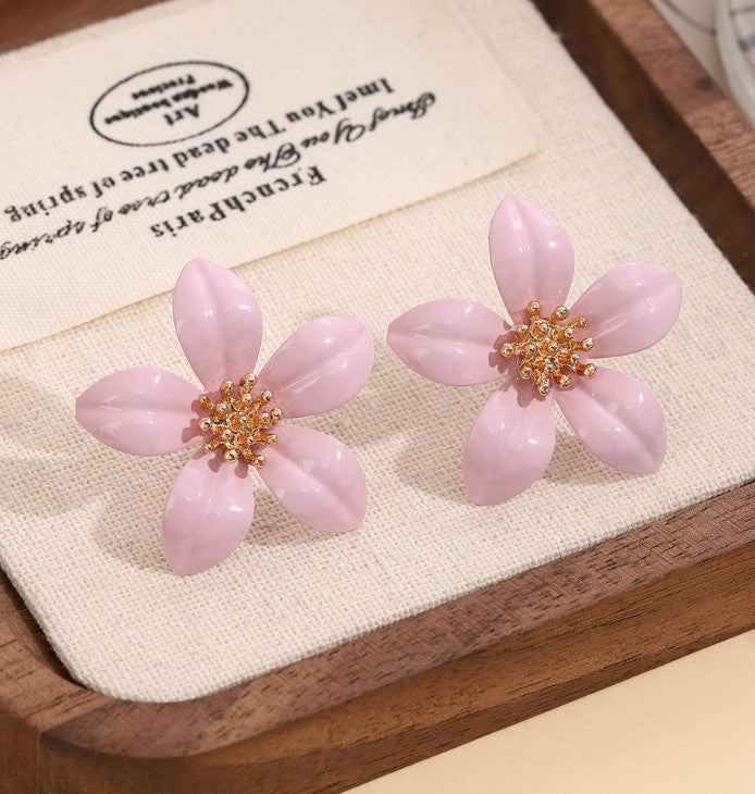 FLOWER STUD KOREAN EARRINGS