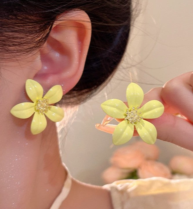 FLOWER STUD KOREAN EARRINGS