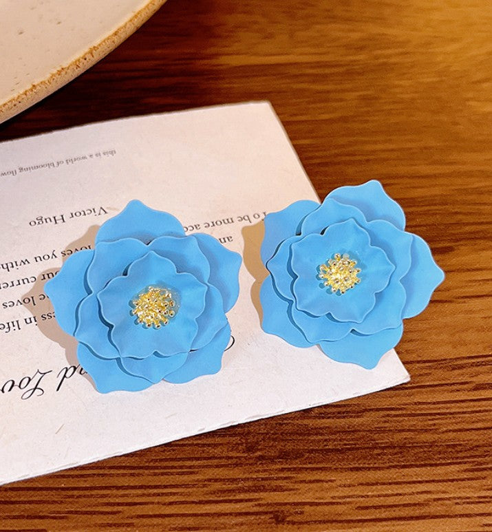 FLOWER STUD KOREAN EARRINGS