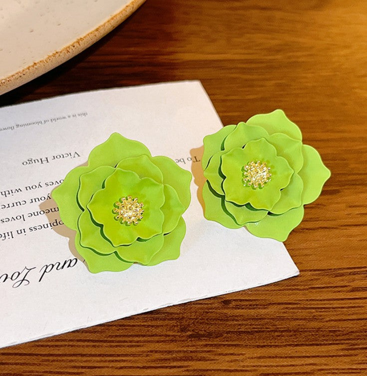 FLOWER STUD KOREAN EARRINGS