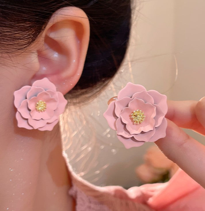 FLOWER STUD KOREAN EARRINGS
