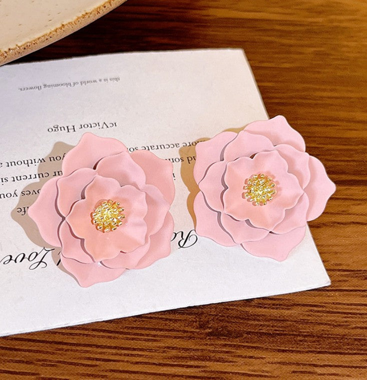 FLOWER STUD KOREAN EARRINGS