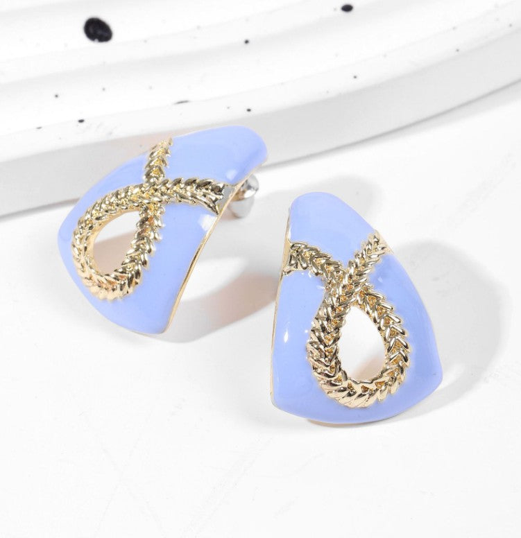 TRIANGLE DROP KOREAN EARRINGS