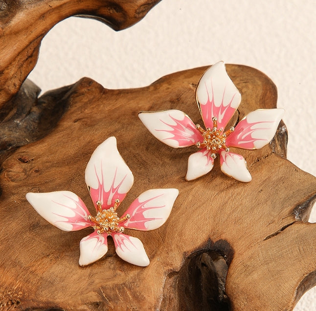 FLOWER STUD KOREAN EARRINGS