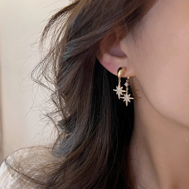 STAR DROP KOREAN EARRINGS