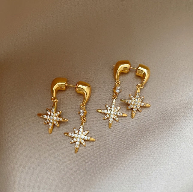 STAR DROP KOREAN EARRINGS