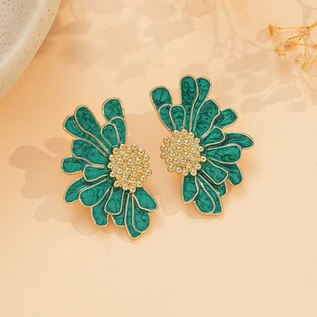 DAISY FLOWER STUDS KOREAN EARRINGS