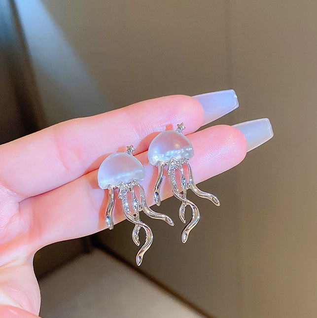 JELLYFISH DROP KOREAN EARRINGS