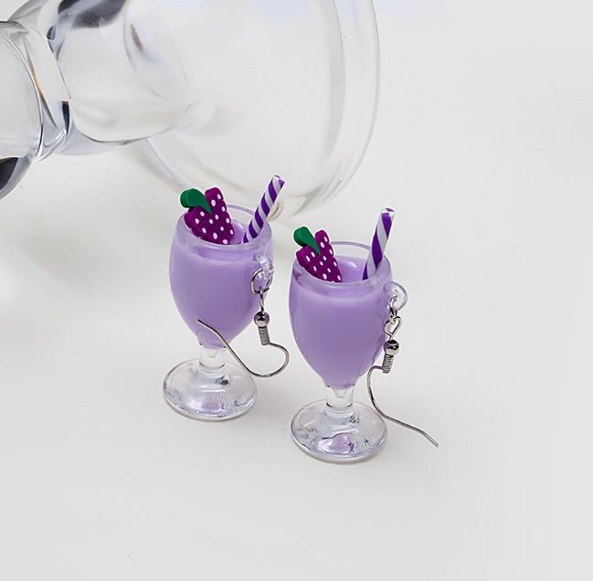 FRUIT GLASS KOREAN DROP EARRINGS