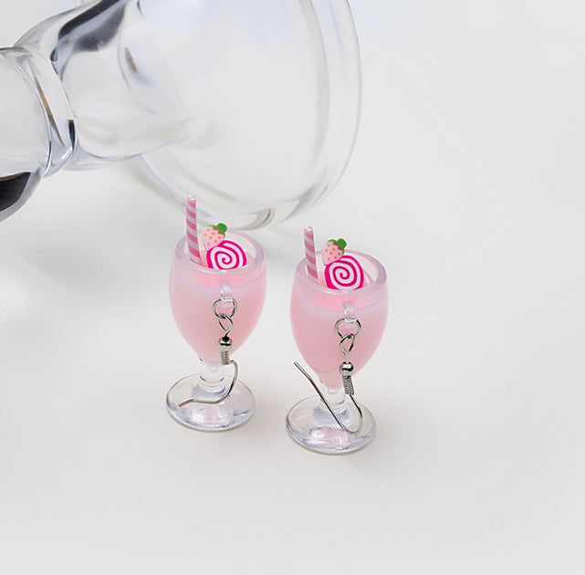 FRUIT GLASS KOREAN DROP EARRINGS