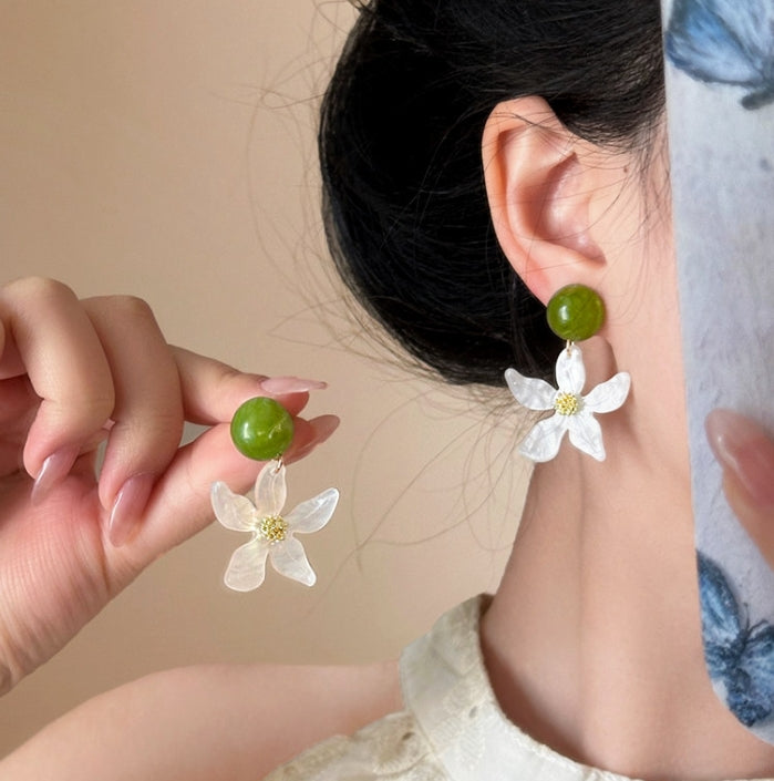 FLOWER DROP EARRINGS