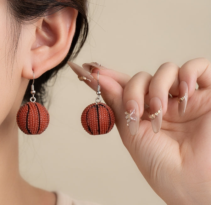 BASKETBALL DROP EARRINGS