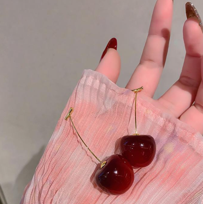 Cherry Drop Earring