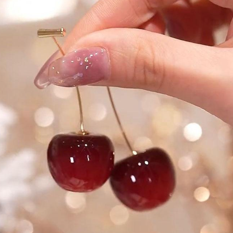 Cherry Drop Earring
