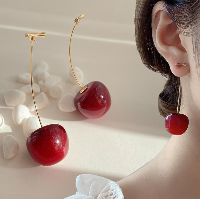 Cherry Drop Earring
