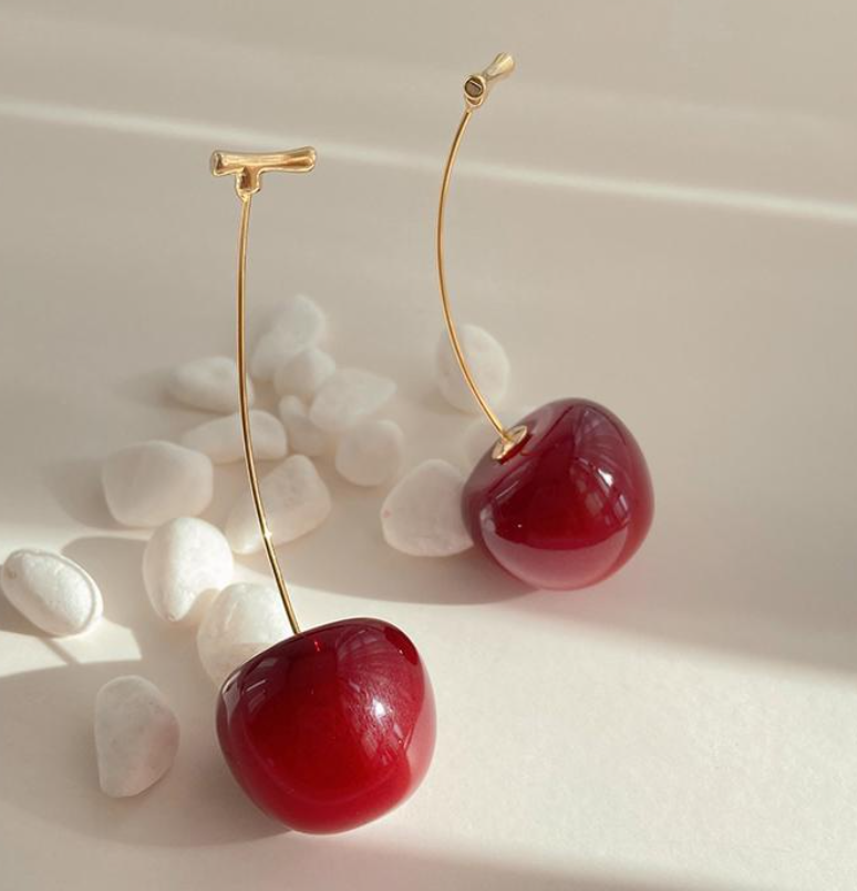 Cherry Drop Earring