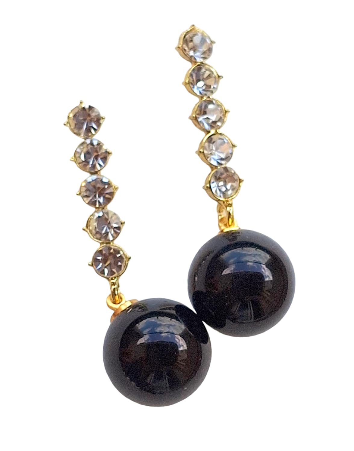 Pearl Crystal Drop Earring