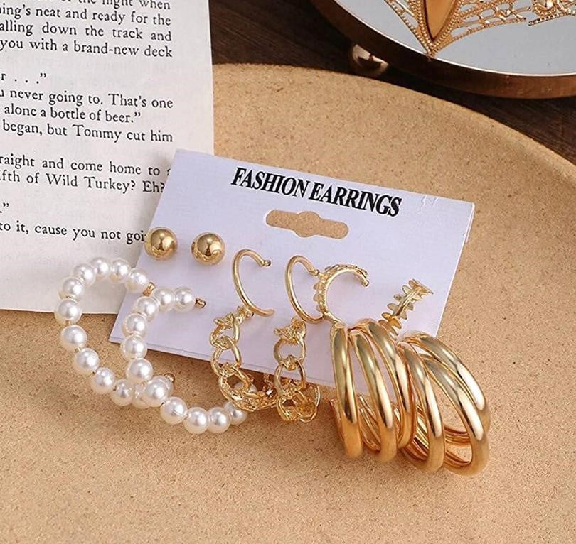 6 Pair Combo Set Earring