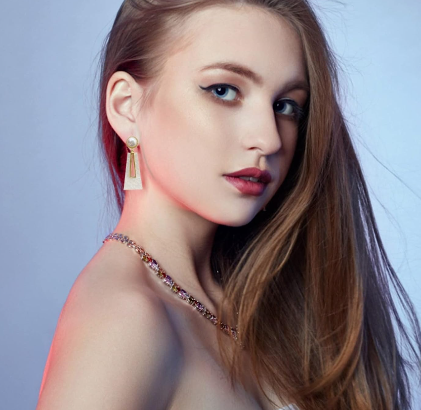 Geometric Drop Earring