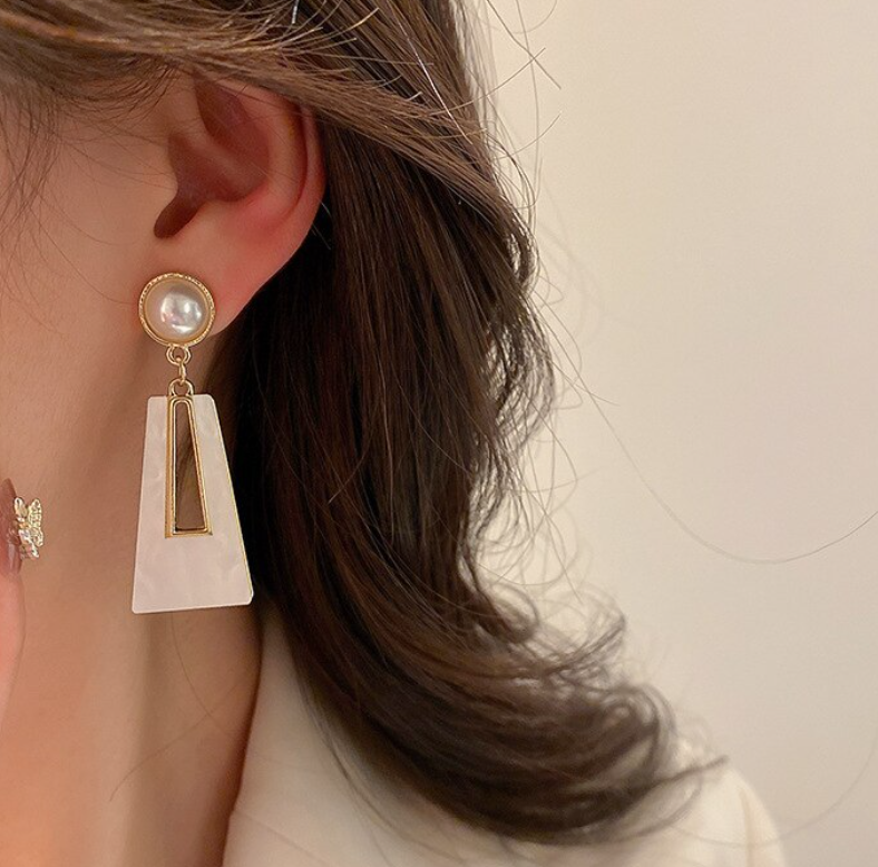 Geometric Drop Earring