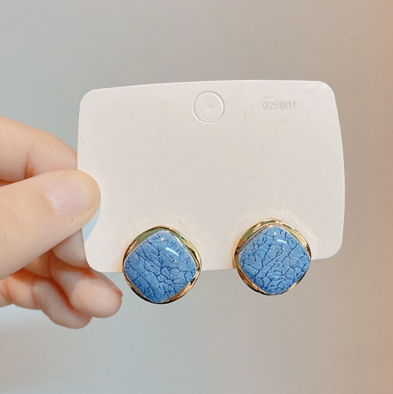 Artificial Stone Stud Earring