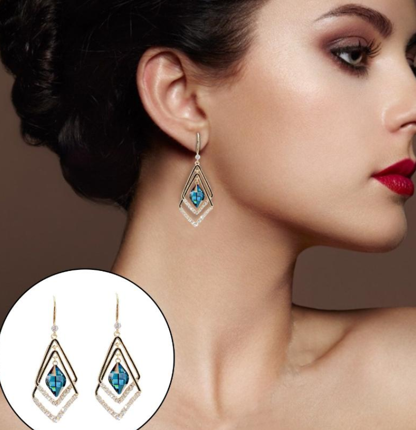 Geometric Drop Earring