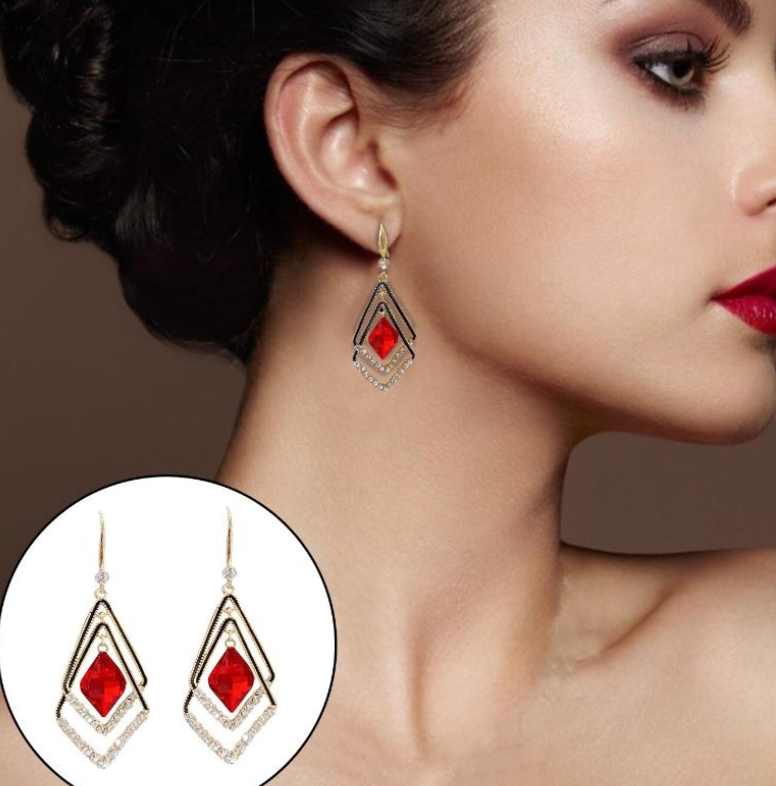 Geometric Drop Earring