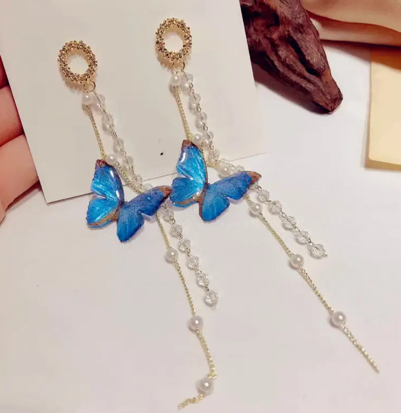 Butterfly Tassel Earring
