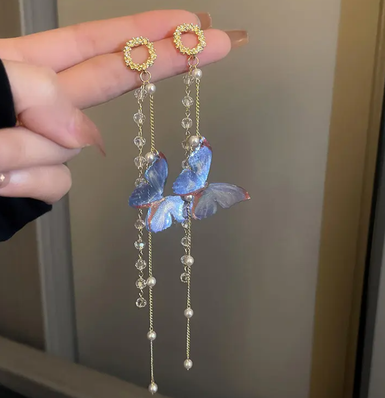 Butterfly Tassel Earring