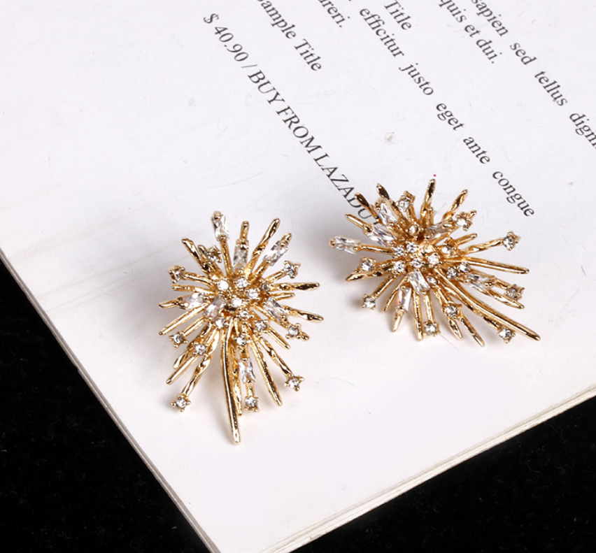 Fire Work Stud Earring