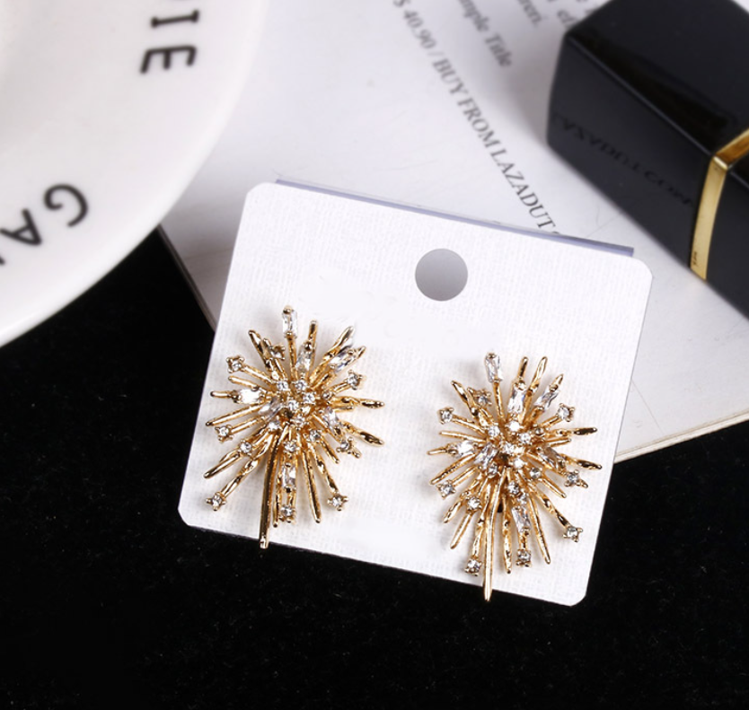 Fire Work Stud Earring