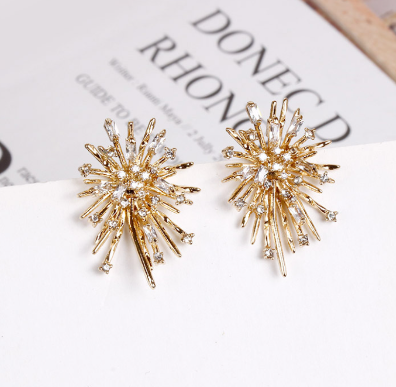 Fire Work Stud Earring