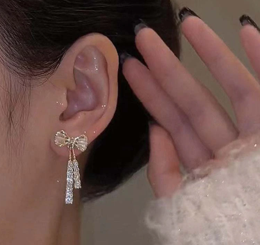 Bow Tie Drop Earring