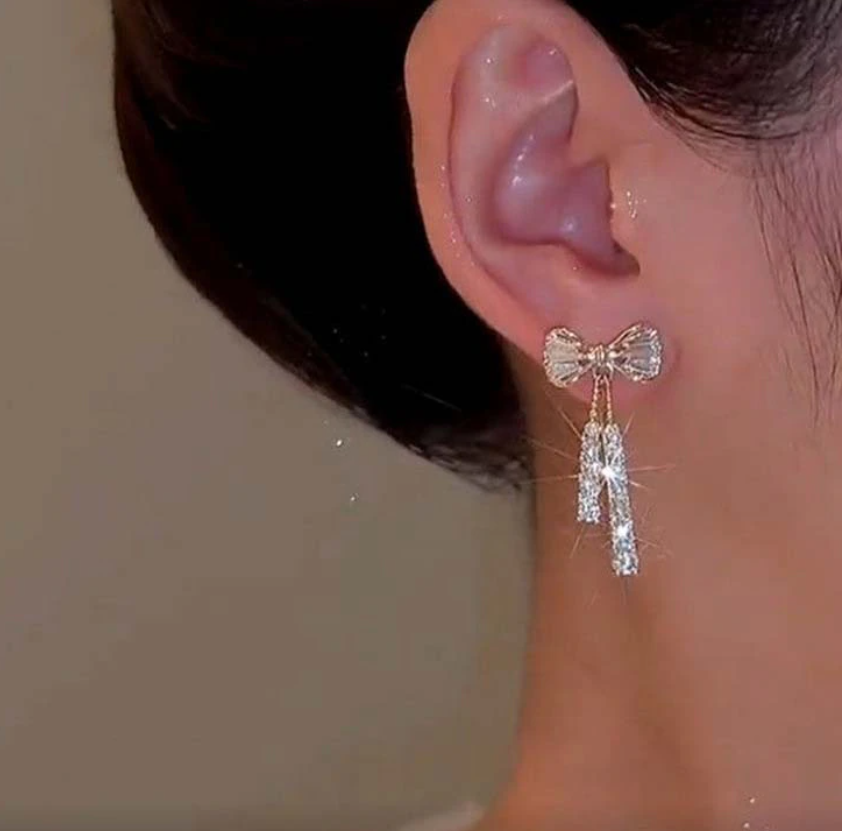 Bow Tie Drop Earring