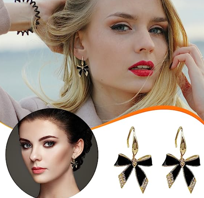 Bow Drop Earring