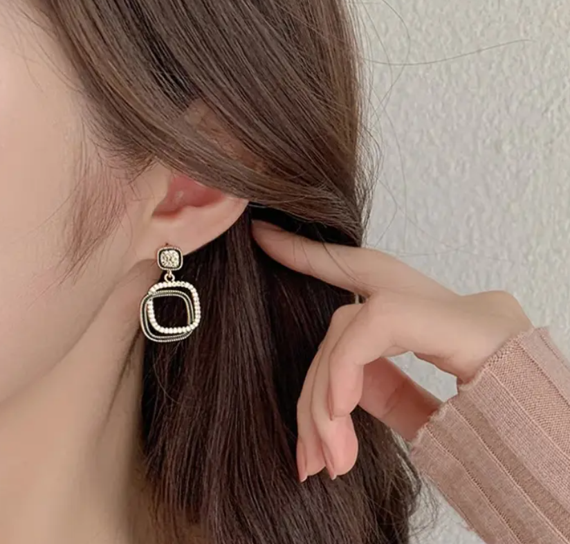 Geometric Drop Earring