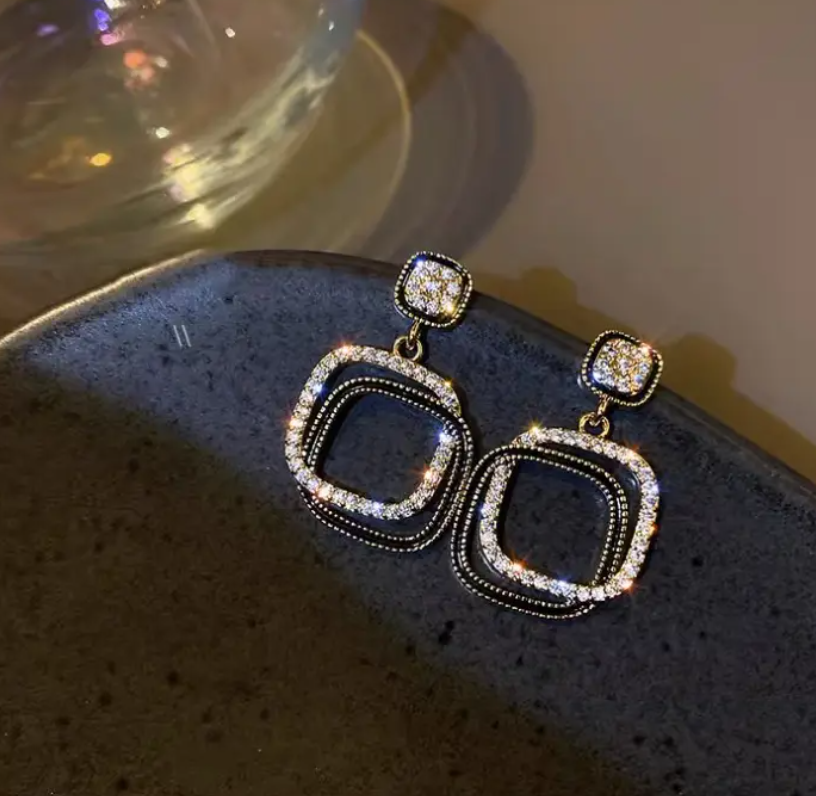 Geometric Drop Earring