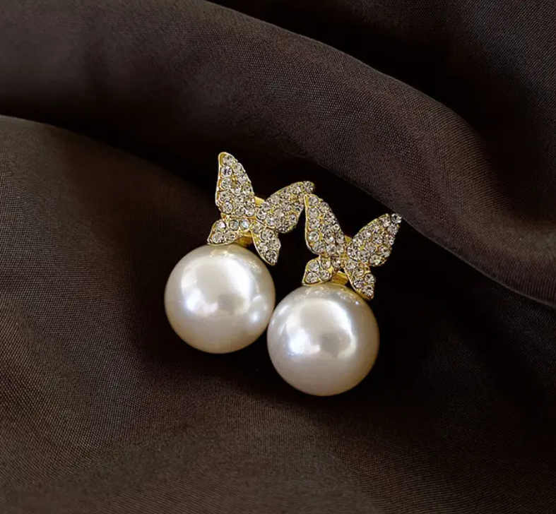 Butterfly Stud / Drop Earring