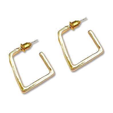 Geometric Hoop Earring