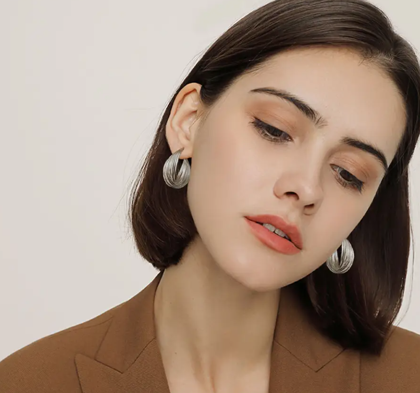 Twisted Hoop Earring