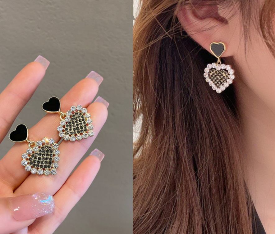 Heart Drop Earring