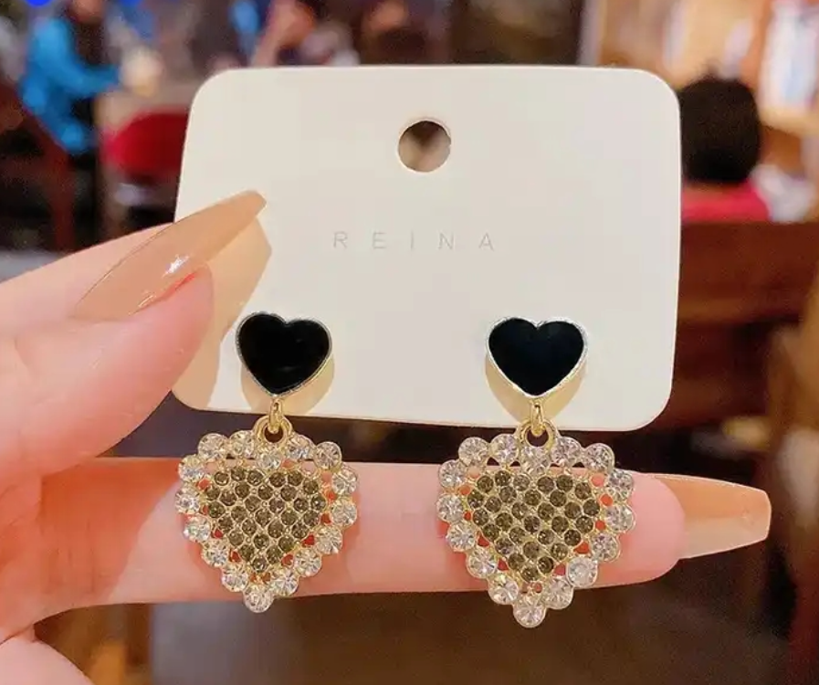 Heart Drop Earring