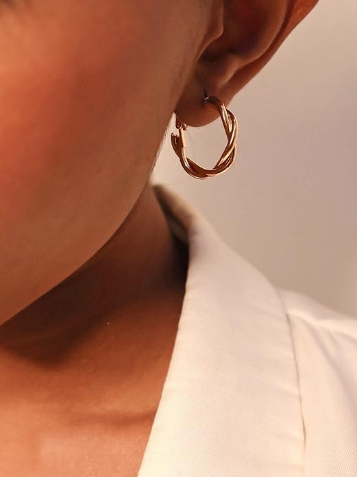Twisted Hoop Earring