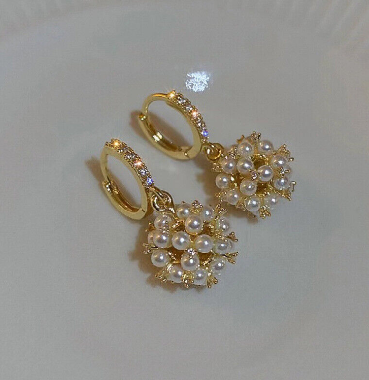 PEARL DROP KOREAN EARRINGS