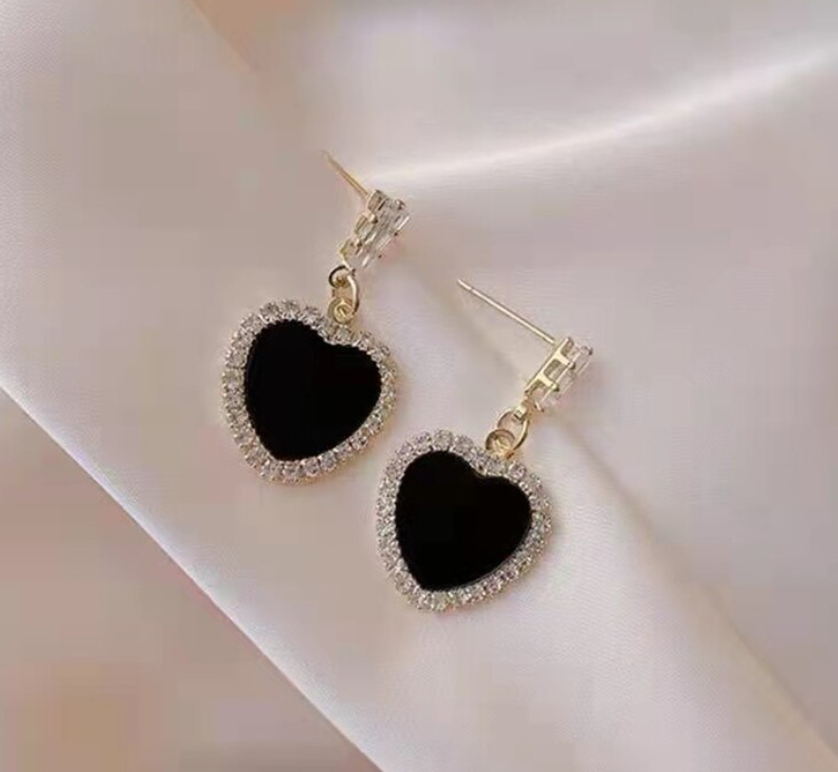 Heart Drop Earring