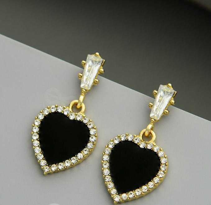 Heart Drop Earring