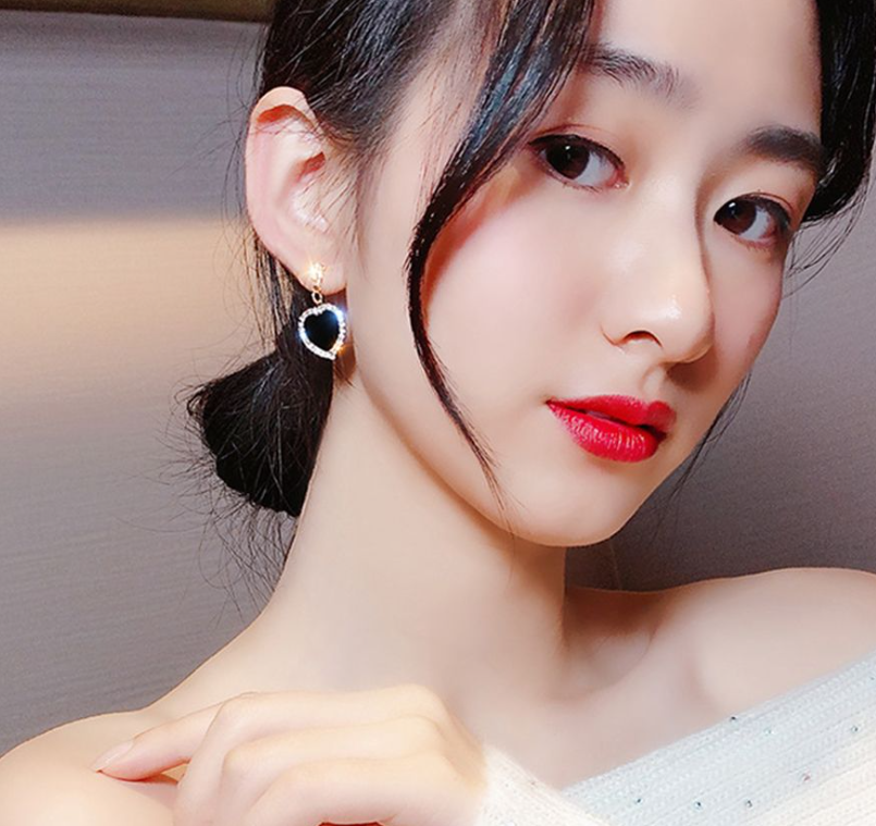Heart Drop Earring