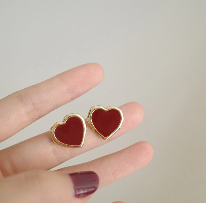Small Heart stud Earring