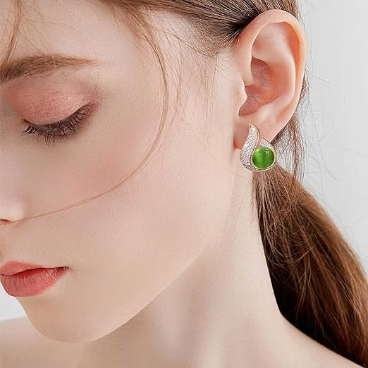 Pearl Zircon Stud Earring
