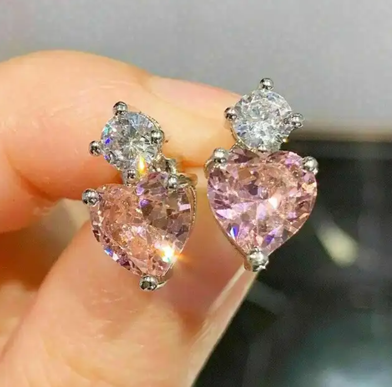Small Heart Drop Earring
